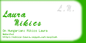 laura mikics business card